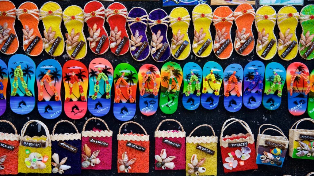 unique boracay souvenirs - handpainted sandals