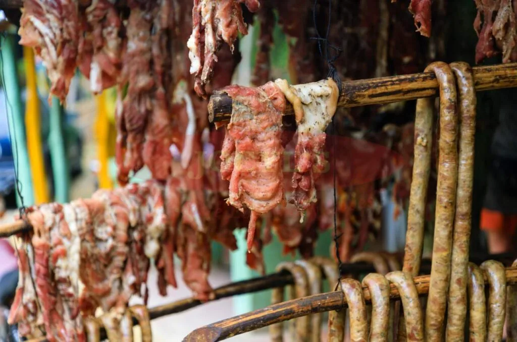 carribean longaniza and dried smoked meats
